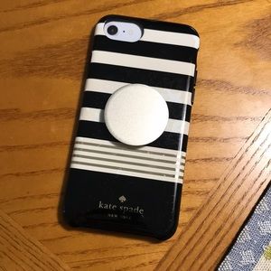 Kate Spade Phone Case with Gold Popsocket